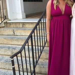 Magenta formal dress